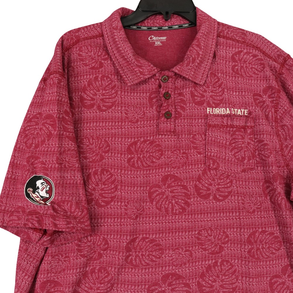 Florida State University Performance Golf Polo Shirt Mens XXL Seminoles Tropical